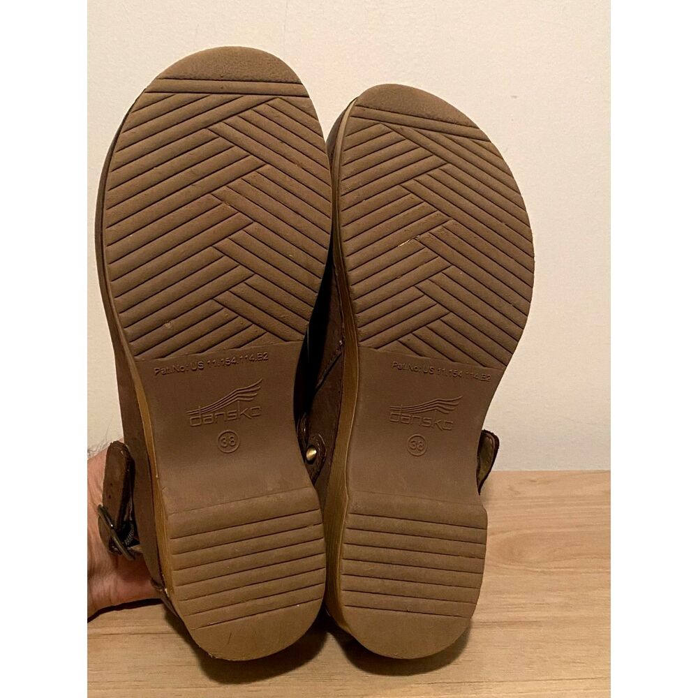 Dansko Berry Backless Clog Mushroom Burnished Nubuck Women’s 7.5 (38) - Picture 9 of 10